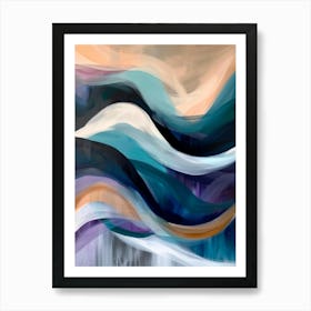 Abstract Wave Painting 15 Art Print