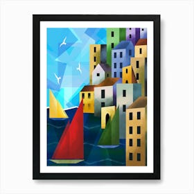 Ocean Abstract Art Print