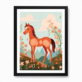 Baby Animal Illustration  Horse 2 Art Print