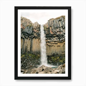 Waterfall In Iceland  Art Print