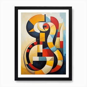 Snake Geometric Abstract 5 Art Print