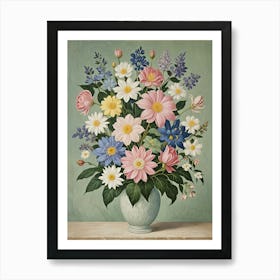 Flowers In A Vase no1 Art Print