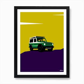 1987 Mercedes G Wagon - army pop green Art Print