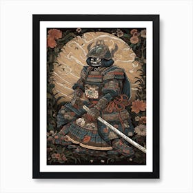 Samurai Vintage Japanese Poster 5 Art Print