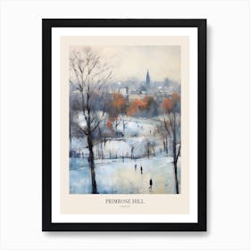 Winter City Park Poster Primrose Hill Park London 1 Art Print