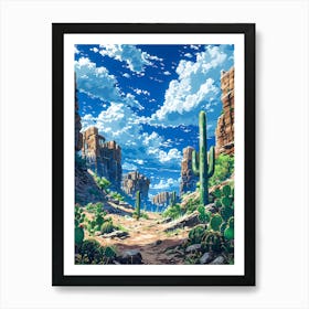 Cactus Desert 8 Art Print