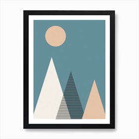 Geo Mountains Art Print