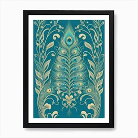 Peacock Feathers 2 Art Print