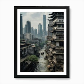 Old Chinese City Art Print