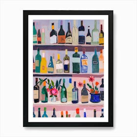 Bottles On The Shelf Art Print