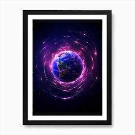 Earth In A Spiral Galaxy Art Print