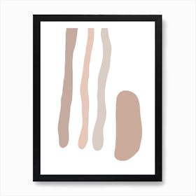 Beige Nature Art print Art Print