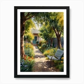 Garden Path 1 Art Print