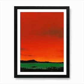 Sunset In The Desert 7 Art Print