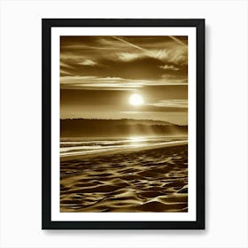 Sunset On The Beach 995 Art Print