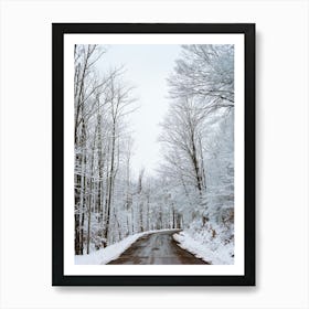 Upstate New York Snow II on Film Art Print
