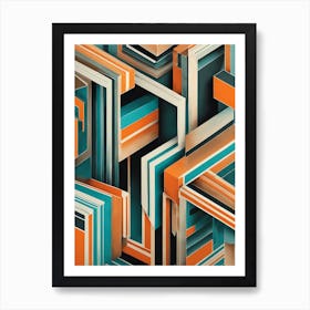 Abstract Geometric Painting Art Print
