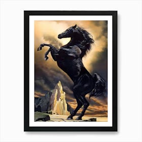 Black Horse 5 Art Print