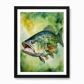 Largemouth Bass 1 Art Print by Nicks Emporium - Fy