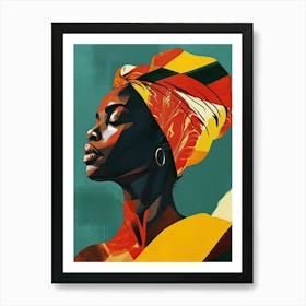 Nomadic Artistry|The African Woman Series Art Print