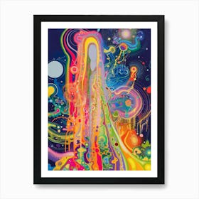 Psychedelic Woman 1 Art Print