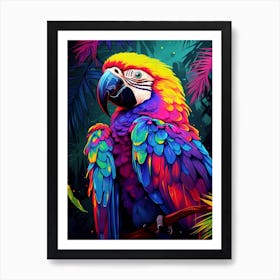 Colorful Parrot Art Print