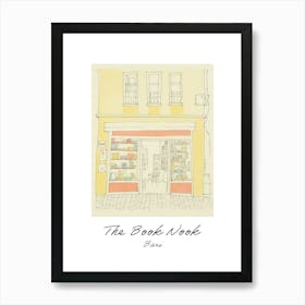 Bari The Book Nook Pastel Colours 2 Poster Art Print