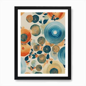 Driftfish Vintage Graphic Watercolour Art Print