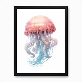 Irukandji Jellyfish Drawing 2 Art Print