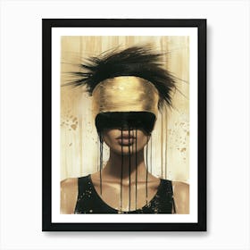 Gold And Black 58 Art Print