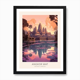 The Angkor Wat Siem Reap Cambodia 2 Travel Poster Art Print