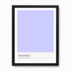 Periwinkle Colour Block Poster Art Print