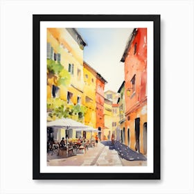 Ravenna, Italy Watercolour Streets 4 Art Print