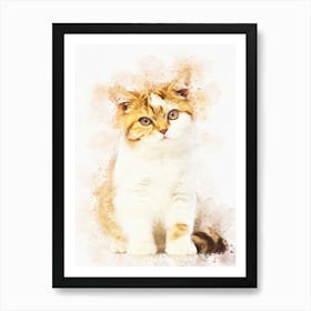 British Shorthair Kitten 1 Art Print