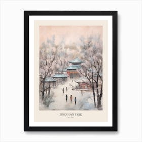 Winter City Park Poster Jingshan Park Beijing China 3 Art Print