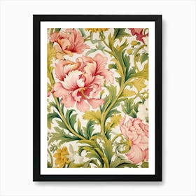 Floral Wallpaper 336 Art Print