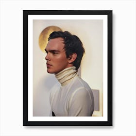 Nicholas Hoult Retro Collage Movies Art Print