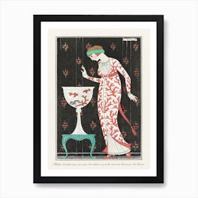 Costumes Parisiens Grande Robe Du Soir From Journal Des Dames Et Des, George Barbier Art Print