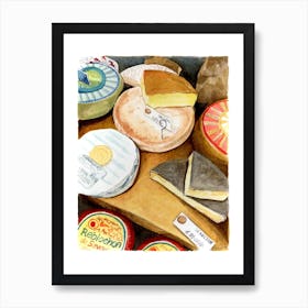 Cheese Display Art Print