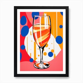 Pop Art Style Dotty Cocktails 2 Art Print