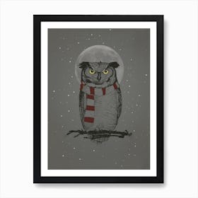 Winter Owl Art Print