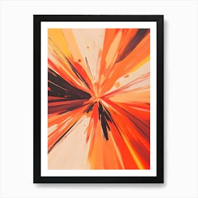 Orange Burst Art Print