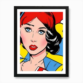 Chromatic Confidence: The Woman Who Defines Pop Art Pop Art Art Print