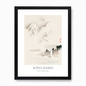 View Of Mount Fuji, Kōno Bairei Poster Art Print