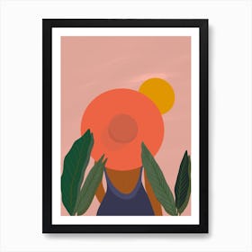 Tropical Girl Art Print
