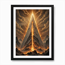 Mountain Of Fire Art Print