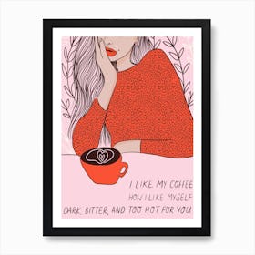 Coffee Sass Art Print