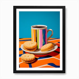 Coffee & Biscuit Rainbow Mug Art Print