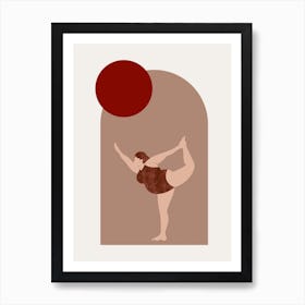 Yoga colorful IV Art Print