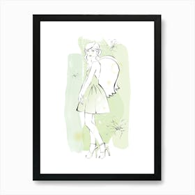 Angel Girl Art Print